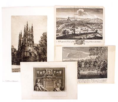 Lot 112 - AN ANTIQUE ENGRAVING OF THE KING'S DECLARATION TO HIS GENTRY AND ARMY