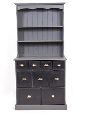 Lot 133 - A 20TH CENTURY PAINTED PINE DRESSER