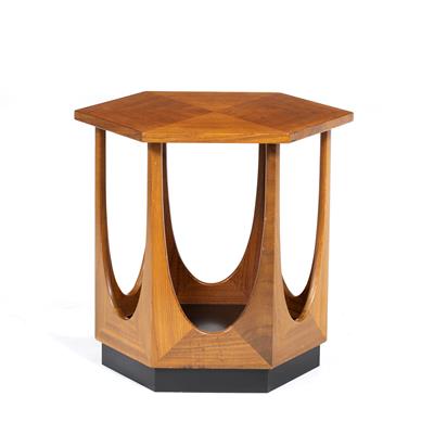 Lot 153 - VICTOR WILKINS FOR G PLAN HEXAGONAL TOPPED OCCASIONAL TABLE