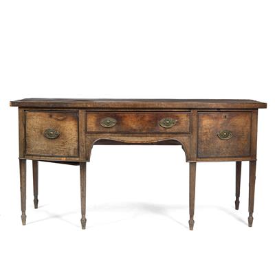Lot 161 - A 19TH CENTURY MAHOGANY SIDEBOARD