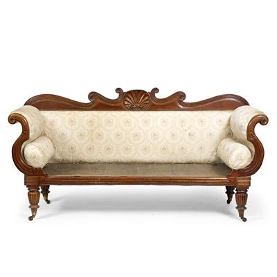 Lot 167 - A VICTORIAN THREE SEATER SOFA