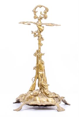 Lot 275 - A 19TH CENTURY BRASS STICK STAND/UMBRELLA STAND