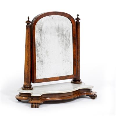 Lot 296 - A VICTORIAN MAHOGANY SWING DRESSING TABLE MIRROR