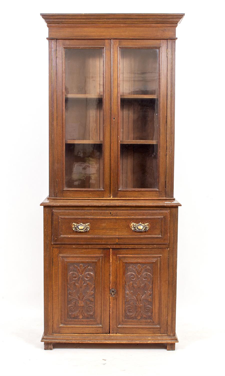 Lot 307 - AN OAK ROLL TOP DESK