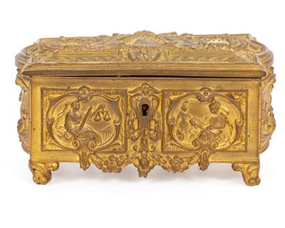 Lot 379 - A VICTORIAN JUBILEE ORMOLU CASKET
