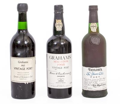 Lot 380 - THREE BOTTLES OF VINTAGE PORT