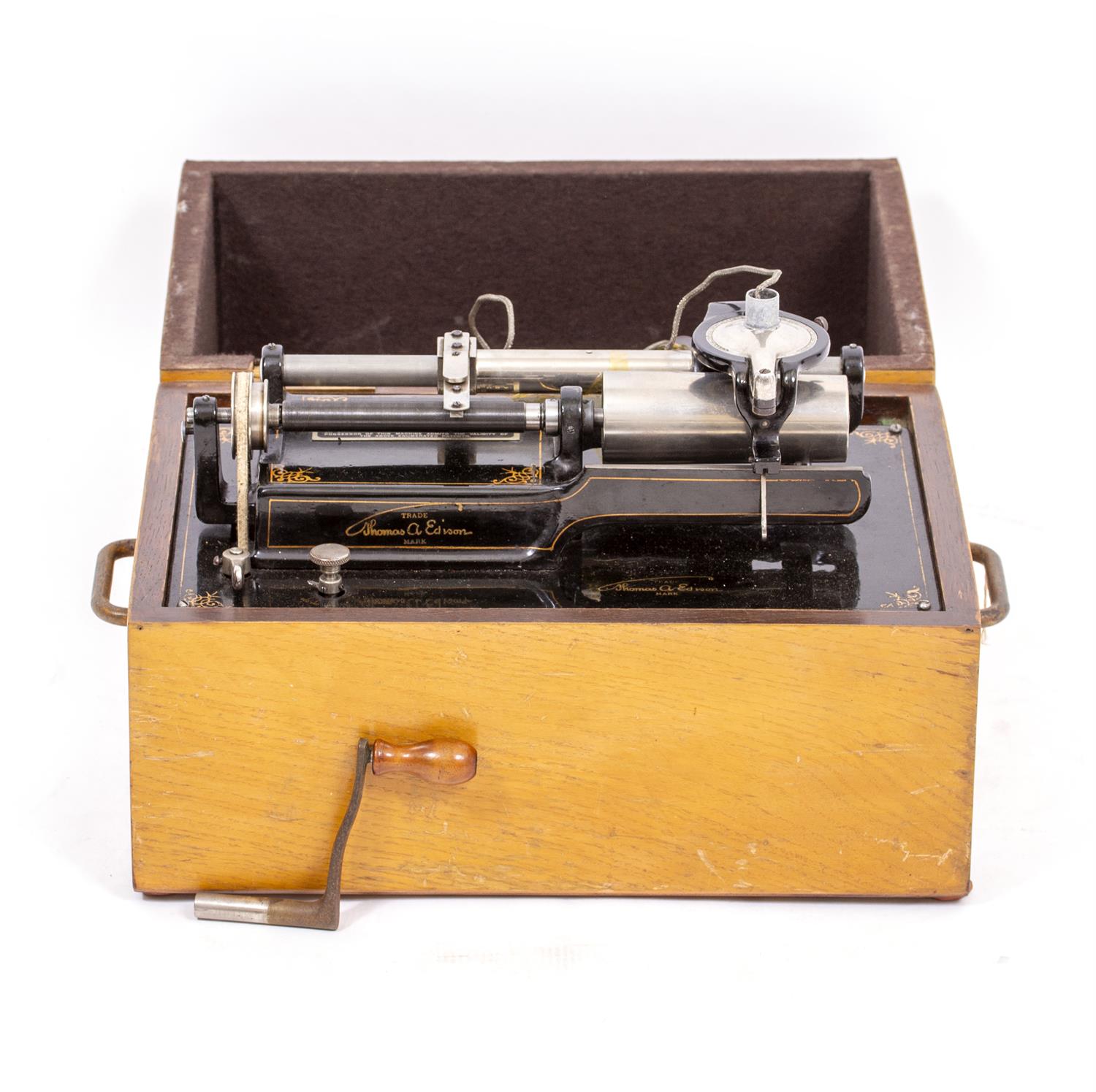 Lot 406 - A THOMAS EDISON TRIUMPH PHONOGRAPH