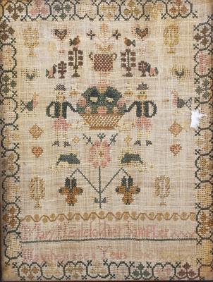Lot 418 - A LATE 18TH CENTURY SAMPLER