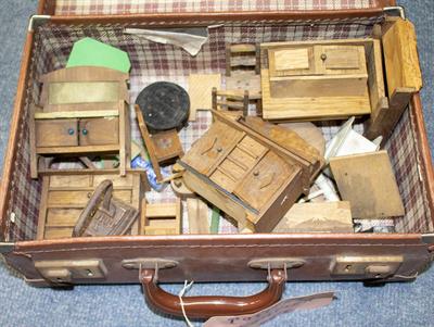 Lot 424 - A COLLECTION OF DOLL'S HOUSE FURNITURE