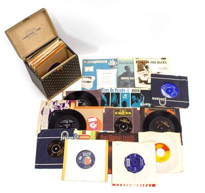 Lot 442 - A COLLECTION OF ENGLISH AND AMERICAN BLUES SINGLES AND EP'S