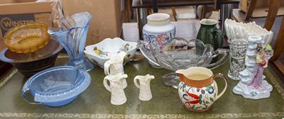 Lot 465 - A MIXED GROUP OF CHINA AND GLASS