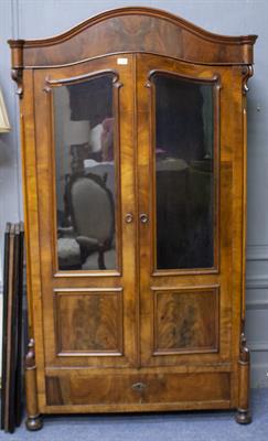 Lot 493 - A 20TH CENTURY FRENCH WALNUT GLAZED CABINET