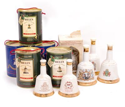 Lot 498 - A COLLECTION OF BELLS WHISKEY DECANTERS
