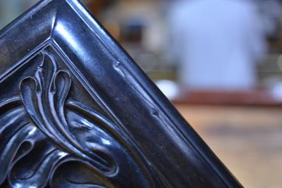 Lot 21 - Carved ebony box