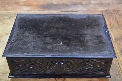 Lot 21 - Carved ebony box