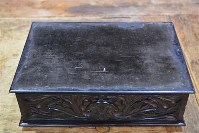 Lot 21 - Carved ebony box