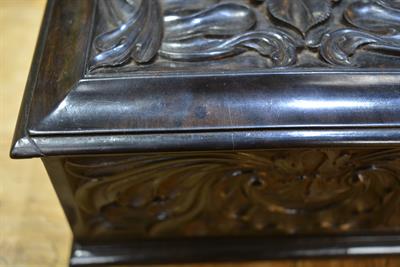 Lot 21 - Carved ebony box