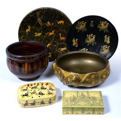Lot 36 - Collection of Kashmiri lacquerwork