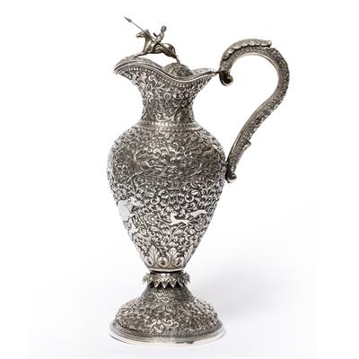 Lot 64 - Silver Kutch claret jug