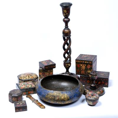 Lot 68 - Quantity of Kashmiri lacquerware