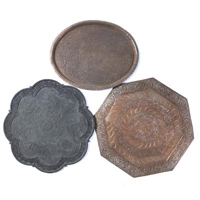 Lot 98 - Three Kashmiri trays