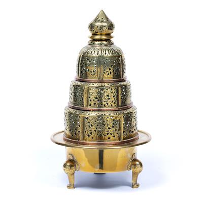 Lot 120 - Brass incense burner