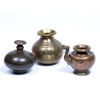 Lot 136 - Three lota pots