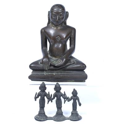 Lot 148 - Bronze monk