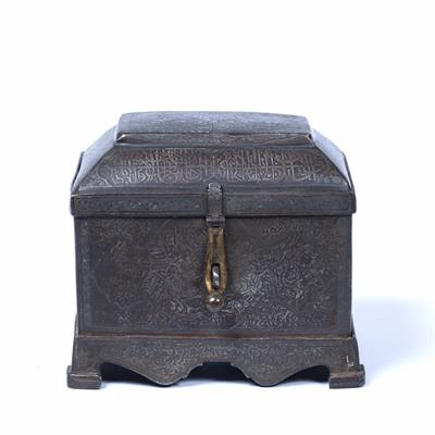 Lot 151 - Qajar ironwork box