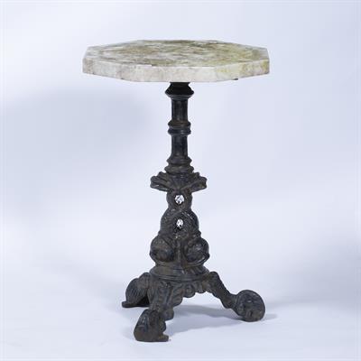 Lot 315 - Cast iron tripod table