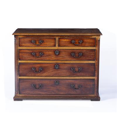 Lot 356 - Mahogany chest of drawers