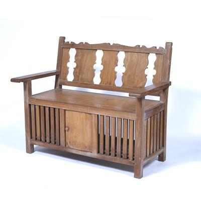 Lot 380 - Teak bench