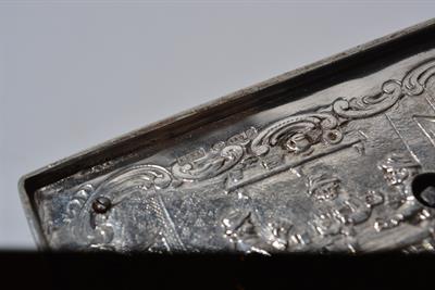 Lot 401 - Silver cased singing bird automaton box