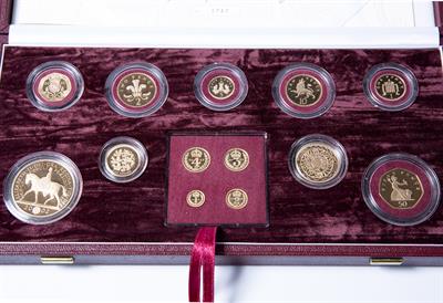 Lot 431 - UK Royal Mint Golden Jubilee gold proof set