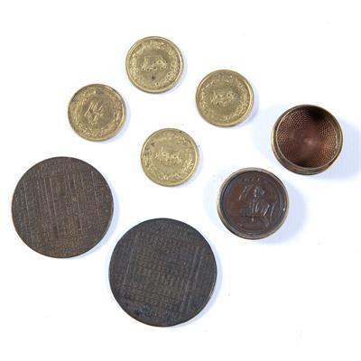 Lot 451 - Group of whist tokens