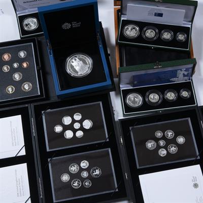 Lot 458 - Collection of UK Royal Mint proof coin sets