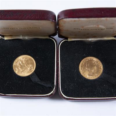 Lot 470 - Two UK Royal Mint gold sovereigns