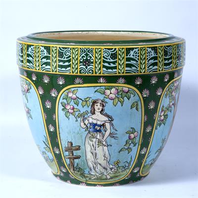 Lot 499 - Arts & Crafts jardiniere