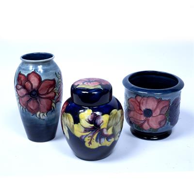 Lot 536 - Three pieces of Moorcroft Pottery