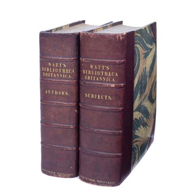 Lot 680 - WATT'S Bibliotheca Britannica