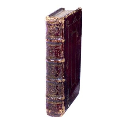 Lot 831 - A 17TH CENTURY MINIATURE NEW TESTAMENT OF THE BIBLE IN GREEK