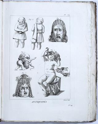 Lot 855 - Encyclopédie Méthodique Recueil D'Antiquities. Paris 1804. 4 vols. 4to. binding loose and badly