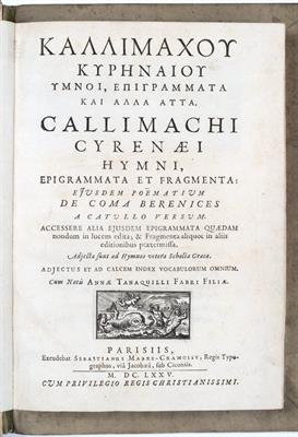 Lot 891 - CALLIMACHUS