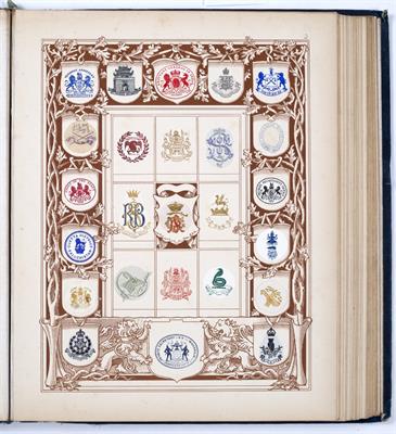 Lot 944 - AN ALBUM OF COATS OF ARMS