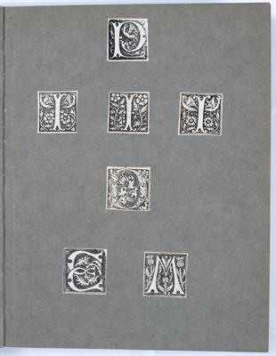 Lot 954 - A SMALL COLLECTION OF 16TH CENTURY FRENCH 'INITIAL LETTERS' struck off in 1526 from a battered