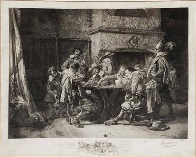 Lot 4 - FELIX BRACQUEMOND AFTER JEAN LOUIS ERNEST MEISSONIER