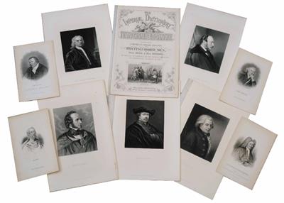 Lot 9 - A FOLIO OF VICTORIAN ENGRAVINGS of 'Portraits of Distinguished Men of all Ages and all Nations'
