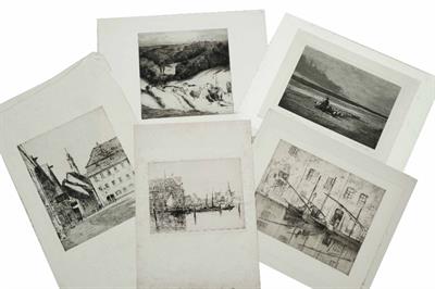 Lot 35 - A COLLECTION OF APPROXIMATELY FIFTY ETCHINGS by Edward Millington Synge (1860-1913)