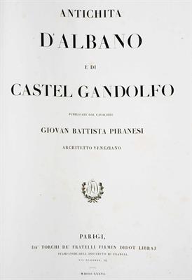 Lot 76 - GIOVANNI BATTISTA PIRANESI