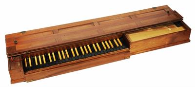 Lot 125 - A WALNUT CASED CLAVICHORD by Donald Gill